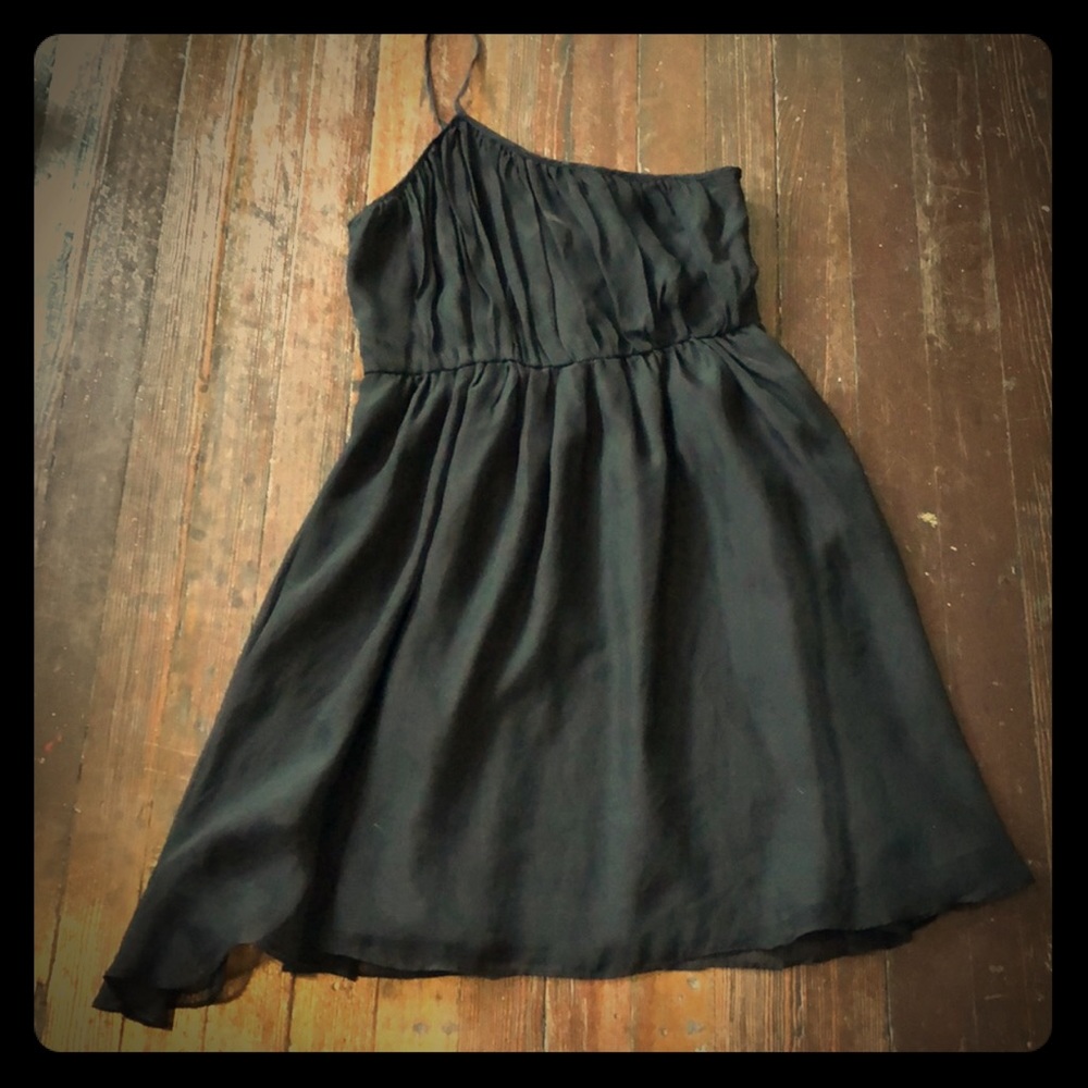 Black one shoulder dress